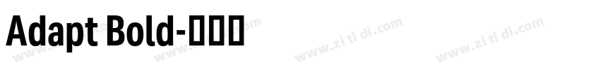 Adapt Bold字体转换